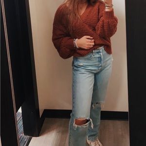 Light Blue Distressed Dad Jeans from PacSun Size 27